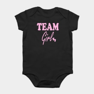 Cute Team Girl Gender Reveal Baby Shower Baby Bodysuit